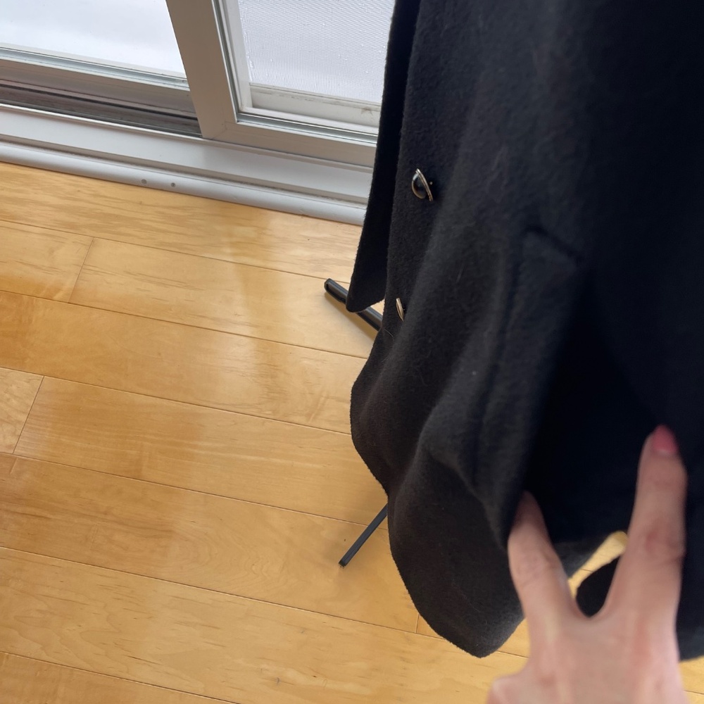 Vintage 1960s Black Capwells Alpaca Lady Coat - Picture 3 of 9